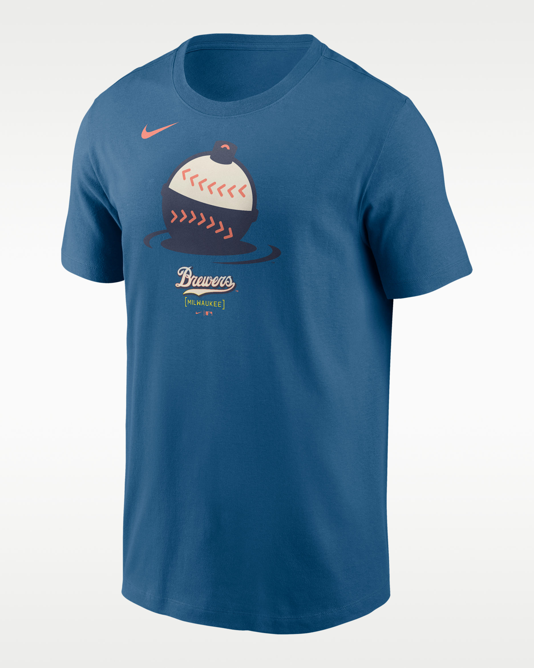 Milwaukee Brewers City Connect Large Logo Men's Nike MLB T-Shirt